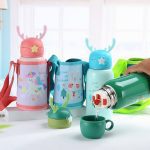 فلاسک استیل طرح گوزن بند دار