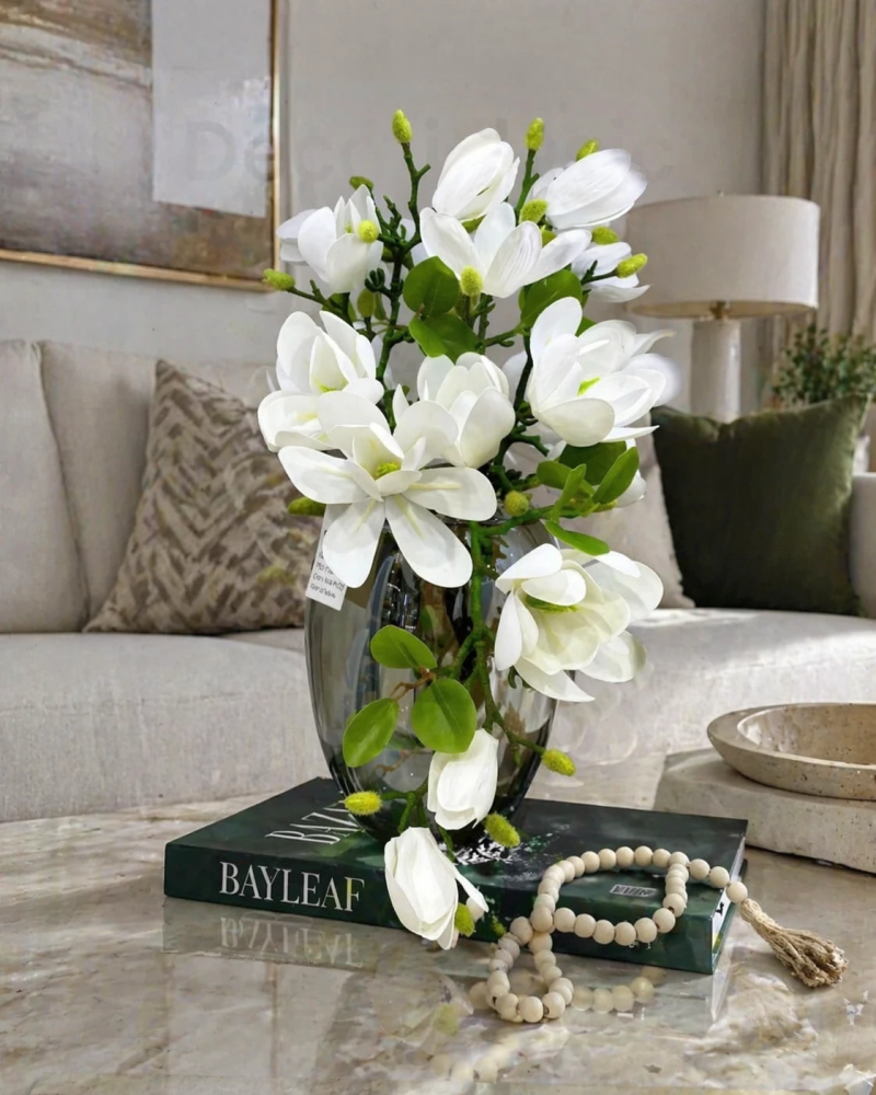 گل و گلدان مگنولیا کد ۵۵۸۹ - Image 2