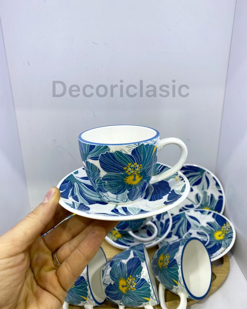 ست چایخوری گل آبی دنی هوم  کد ۵۵۶۶ - Image 2