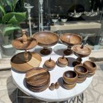 ست پذیرایی چوب گردو ۲۱ پارچه کد ۰۰۵۷۴۲